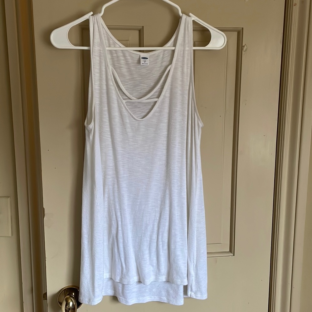 White Cross Front Tank